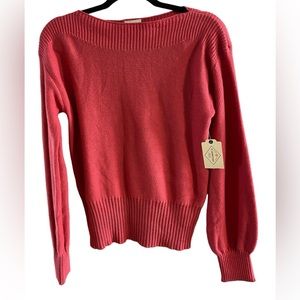 NWT St. John's Bay Dark Pink Sweater